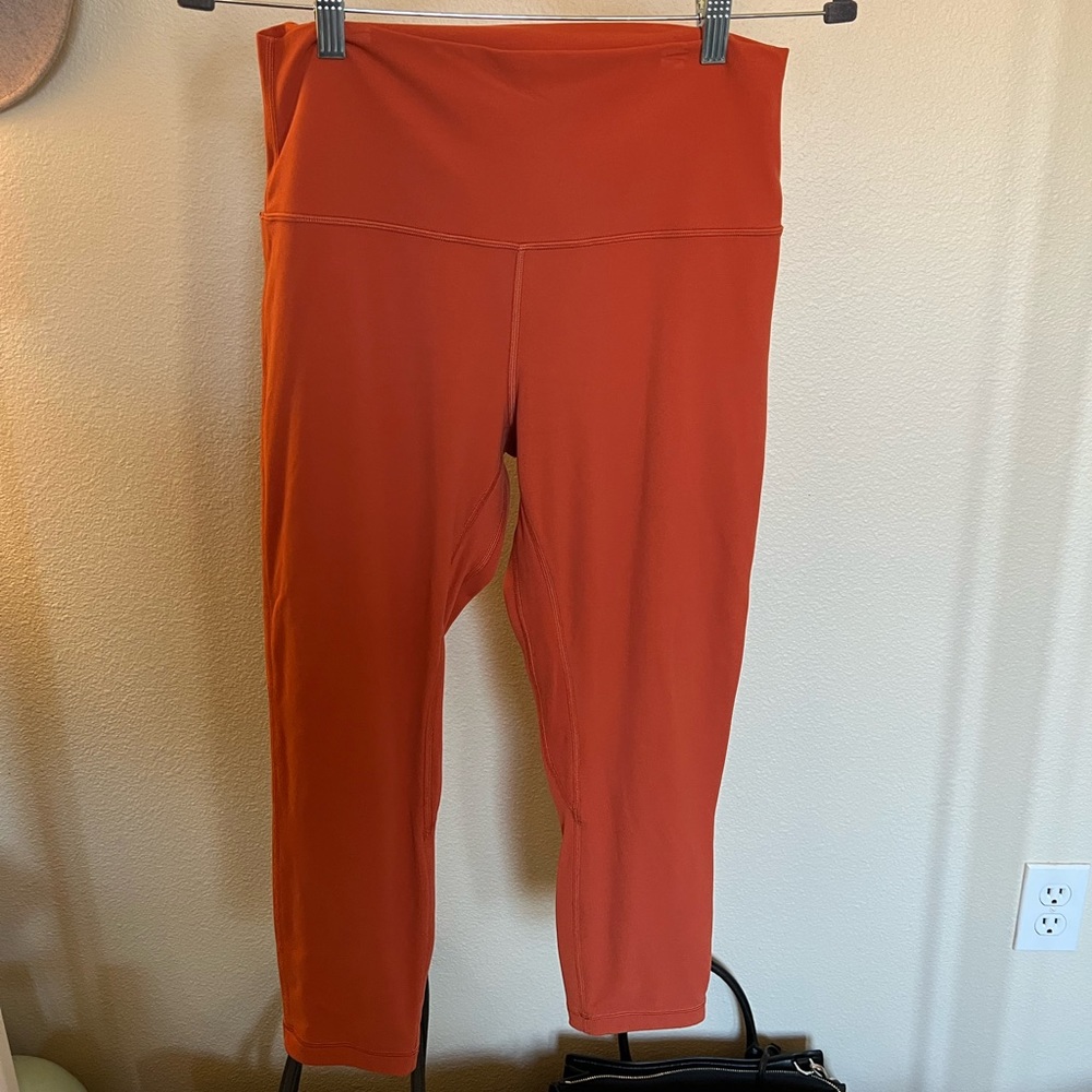 Orange lululemon leggings